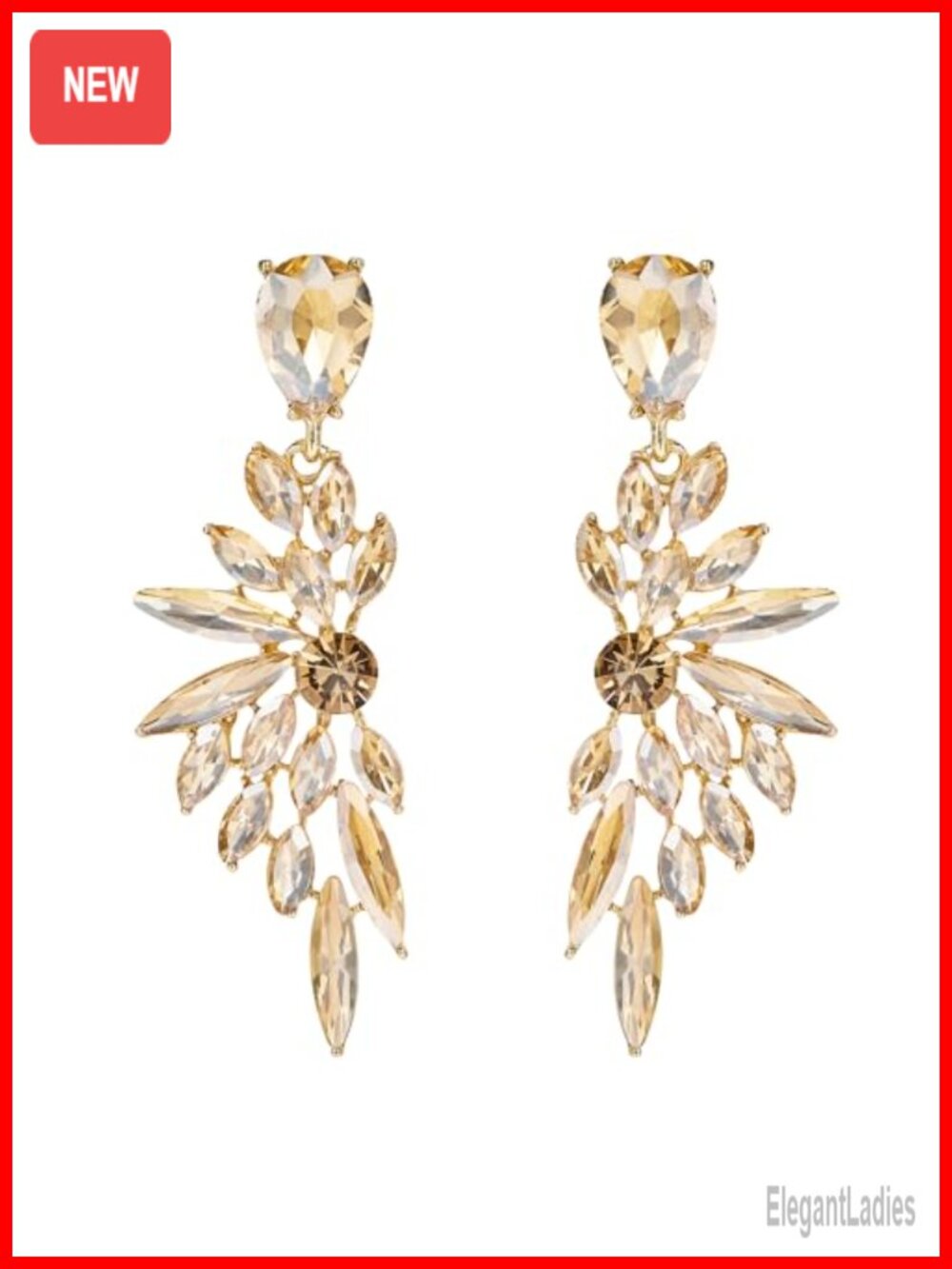 Austrian Crystal Dangle Earrings Wedding Bridal Prom Jewelry